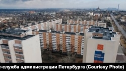 Новые кварталы в разрушенном войной Мариуполе, 2023 год