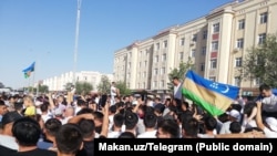 Karakalpakstan - Protests on July 1 in Nukus