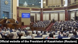 Касым-Жомарт Токаев обращается с «посланием народу». Нур-Султан, 16 марта 2022 года