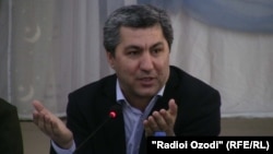 Мухиддин Кабири, лидер Партии исламского возрождения. Душанбе, 10 сентября 2013 года.